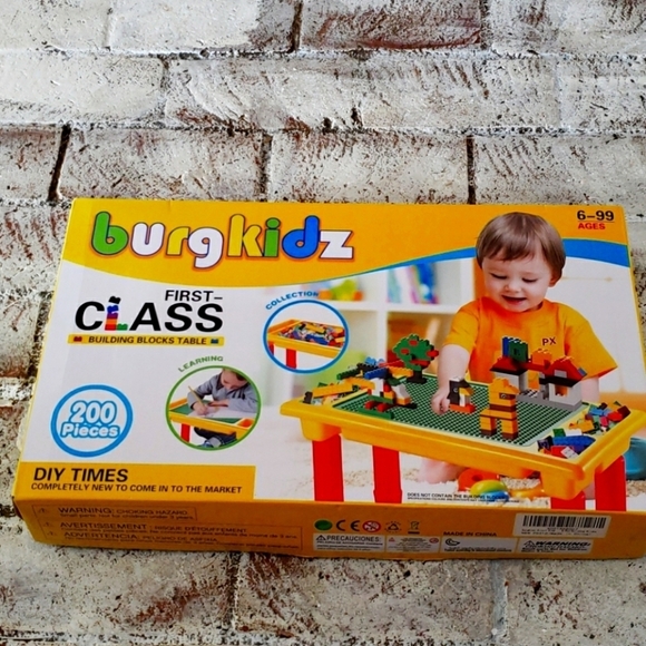 BURGKIDZ First Class Building Block Table - Picture 1 of 2